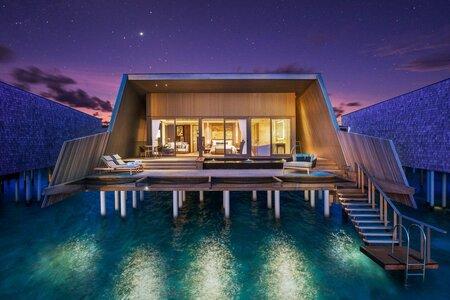 Sunset Overwater villa with pool